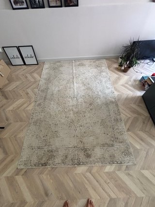 Alfombra Zara Home Vintage Beige/Gris
