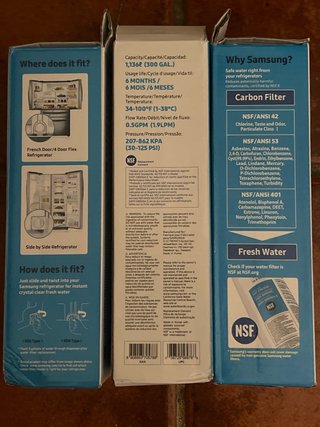 Filtro Agua Samsung HAF-CIN/EXP DA29-00020B