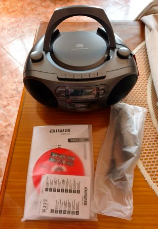 Aiwa BBTC-550 Boombox CD/MP3/BT/Auriculares.