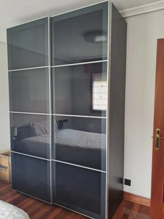 Armario Ikea 150x240cm Negro/Gris