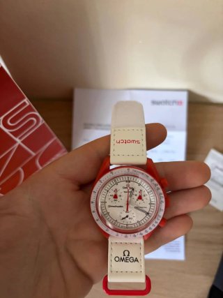 Swatch x Omega Mission to Mars Rosso