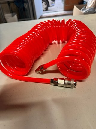 Manguera espiral compresor aire 6*4-9m
