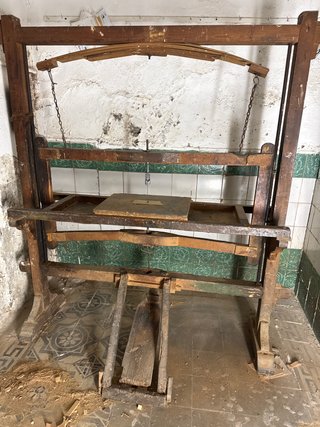 Máquina antigua carpintería
