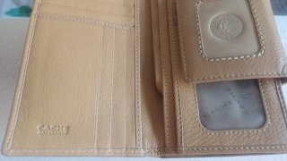 Cartera Cache Beige Cuero