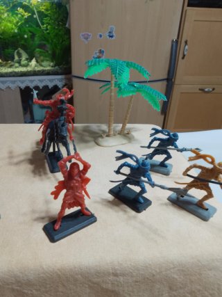 Soldaditos plastico arabes Saracenos caballeros