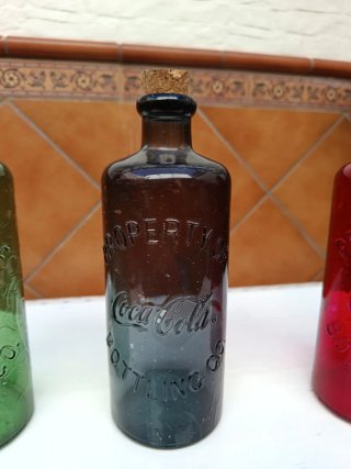 3 Vecchie Bottiglie di Coca-Cola