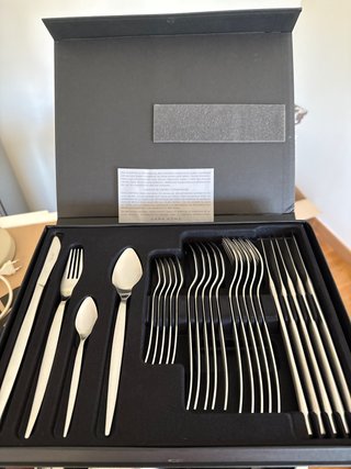 Cubertería Zara Home Metal Plateada