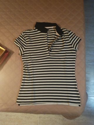 Polo Tommy Hilfiger Rayas Mujer Talla S