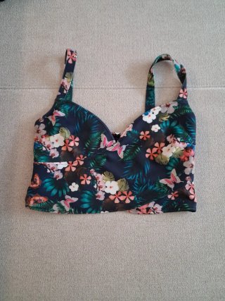 Top tirantes estampado floral