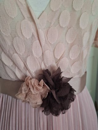 Vestido fiesta rosa M