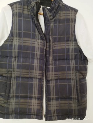Chaleco plumas reversible