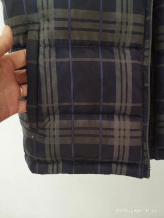 Chaleco plumas reversible