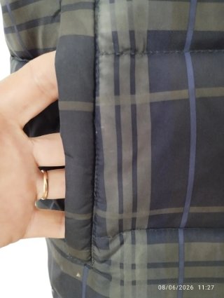 Chaleco plumas reversible