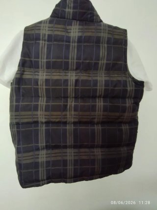 Chaleco plumas reversible