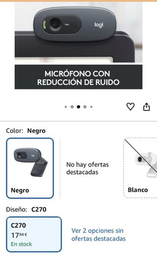 Webcam Logitech c270 HD