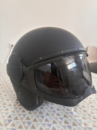 Casco Caberg Jet Ghost Negro Mate