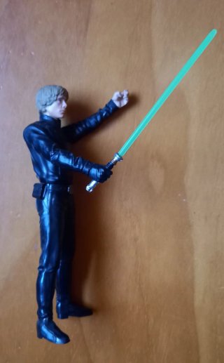 Figura Luke Skywalker Star Wars Sable Verde