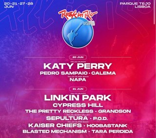 2 “pares” dZapatillas Rock in Rio Lisboa 20-21 Jun