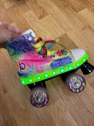 Patines Tie Dye Talla 35 Nuevos. Suela con luces.