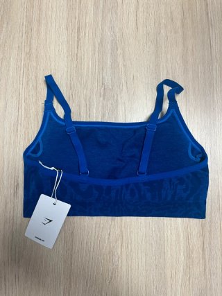 Top deportivo Gymshark estampado azul
