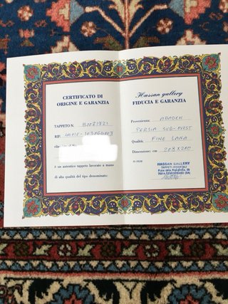 Tappeto Persiano Originale Blu/Rosso