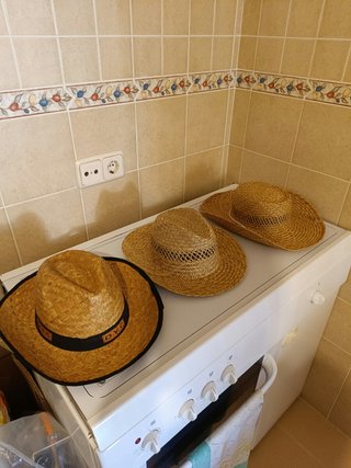 Lote 3 Sombreros de Paja