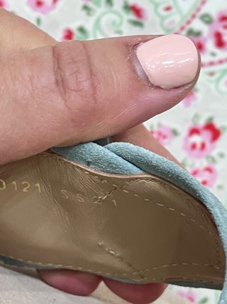 Sandalias LK Bennett Azul y Beige