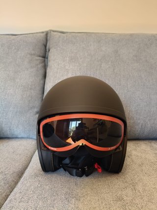 LS2 Casco Moto Jet Spitfire XS Negro Mate
