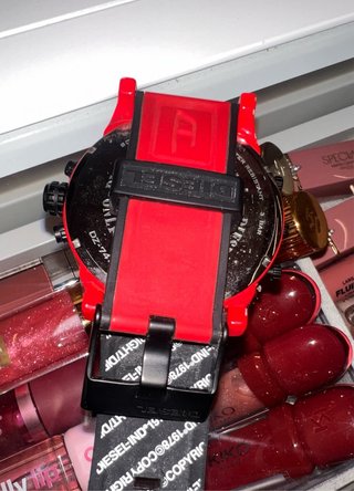 Reloj Diesel Hombre Negro y Rojo