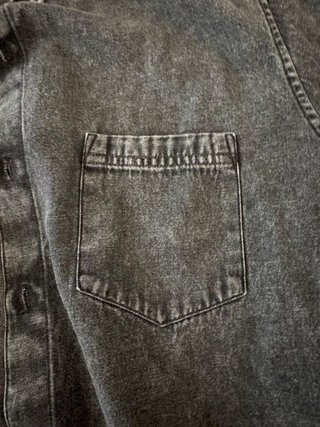 Camicia Denim Grigio Pull&Bear Uomo Taglia L