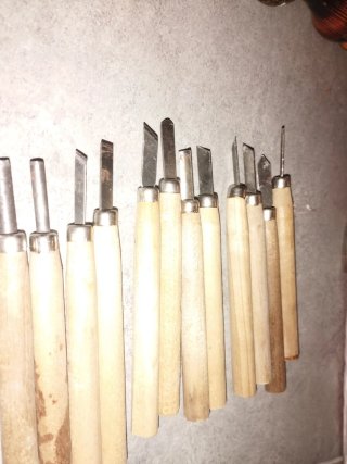 Set scalpelli legno. 12 pezzi.