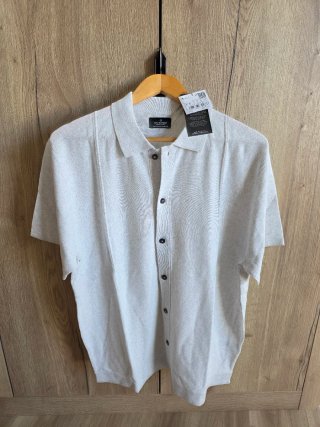Camisa manga corta Springfield beige M
