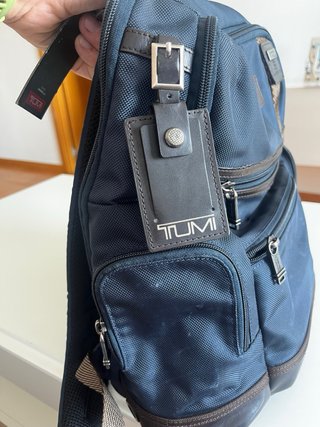 Mochila Tumi Alpha Bravo Azul Marino Piel