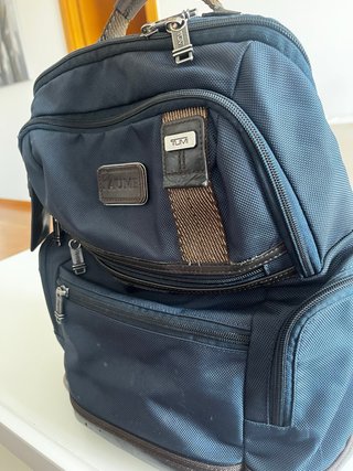 Mochila Tumi Alpha Bravo Azul Marino Piel