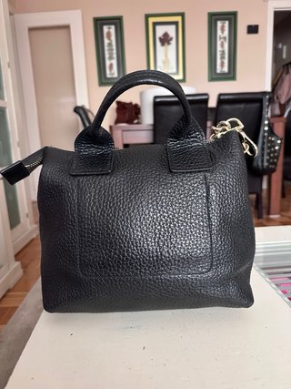 Bolso Bimba y Lola Piel Negro Cadena Dorada