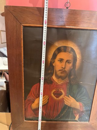 Cuadro Sagrado Corazón de Jesús Antiguo