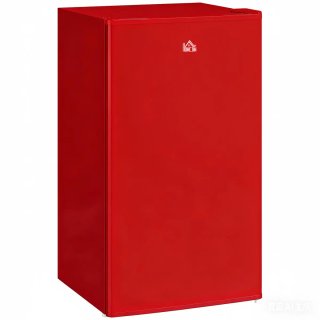 Nevera Pequeña Roja 91L con Congelador