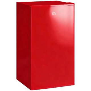 Nevera Pequeña Roja 91L con Congelador