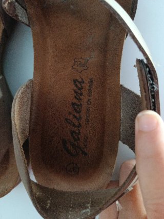 Sandalias Galiana Piel Talla 37
