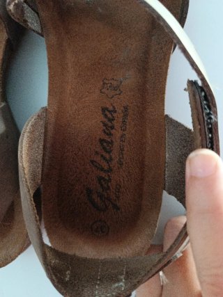 Sandalias Galiana Piel Talla 37