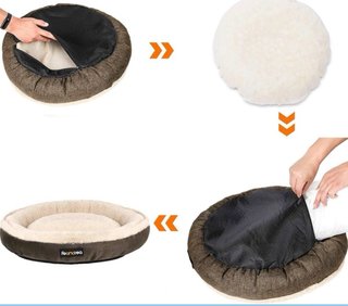 Cama redonda para mascotas Feandrea