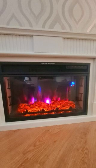 Chimenea eléctrica XL efecto fuego como nuevo