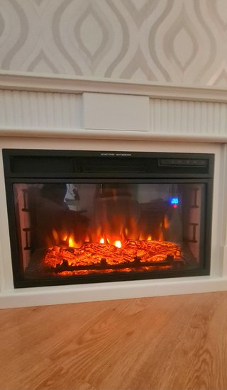Chimenea eléctrica XL efecto fuego como nuevo