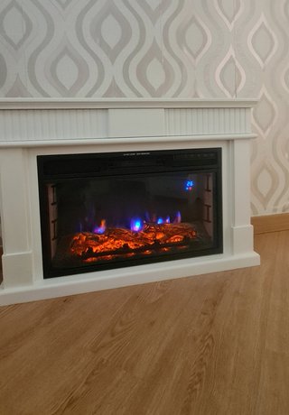 Chimenea eléctrica XL efecto fuego como nuevo