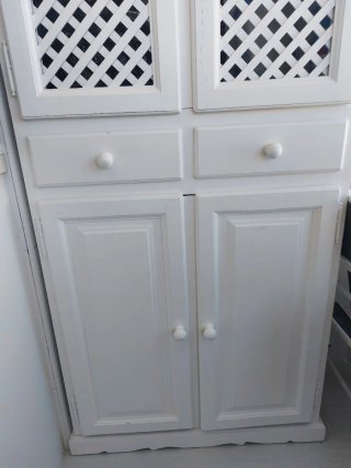 Alacena Blanca Lacada 1,88cm alto 78 ancho 35 Prof