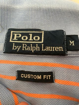Polo Ralph Lauren Rayas Azul Naranja Talla M