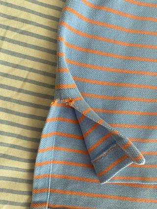 Polo Ralph Lauren Rayas Azul Naranja Talla M