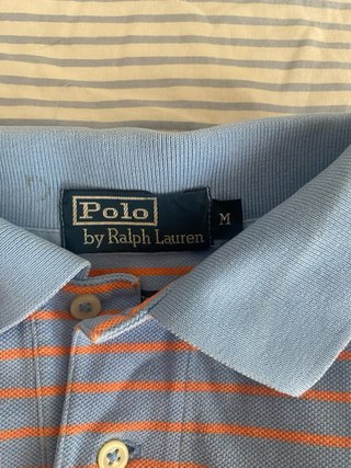 Polo Ralph Lauren Rayas Azul Naranja Talla M