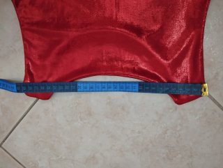 Body rosso metallizzato smanicato