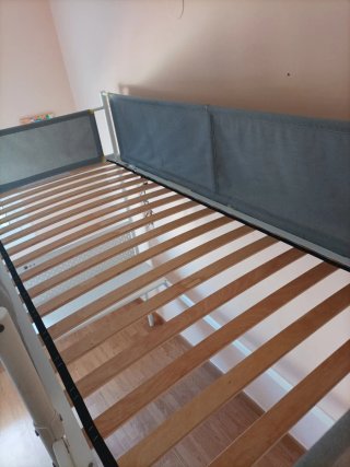 Cama alta litera con escritorio Ikea